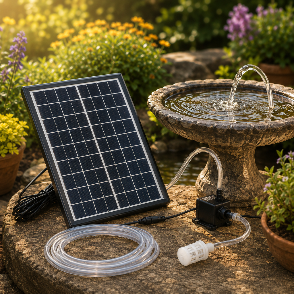 Solar Pond Water Pump 12V – Outdoor Fish Tank & Garden Fountain Circulation Kit