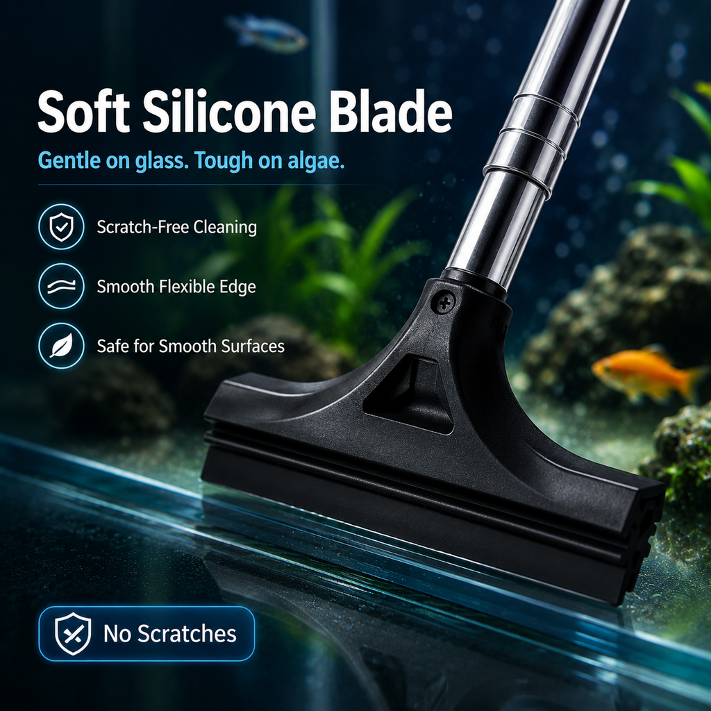 Telescopic Aquarium Algae Scraper & Car Mirror Wiper