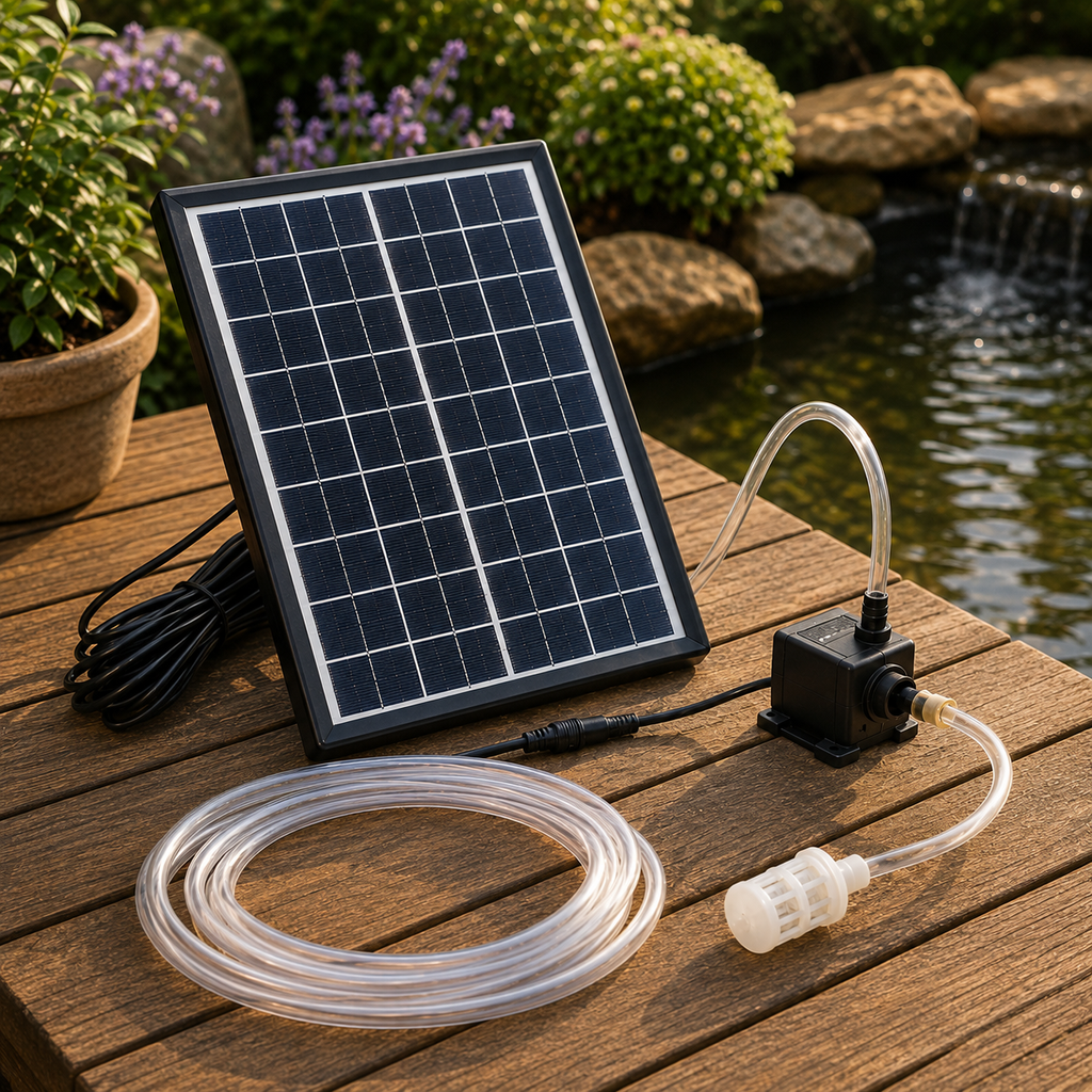 Solar Pond Water Pump 12V – Outdoor Fish Tank & Garden Fountain Circulation Kit